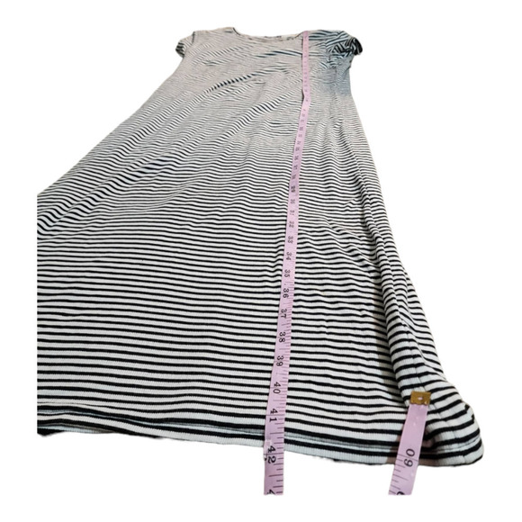 ATM Anthony Thomas Melillo black and white striped midi dress size medium - Picture 7 of 7